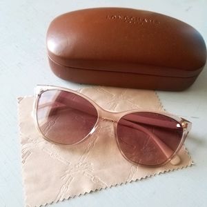 Rose longchamp cateye sunglasses pink